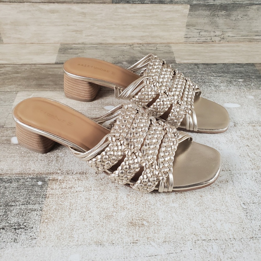 Salt + Umber Riviera Braided Slide Sandals Womens Sz‎ 10